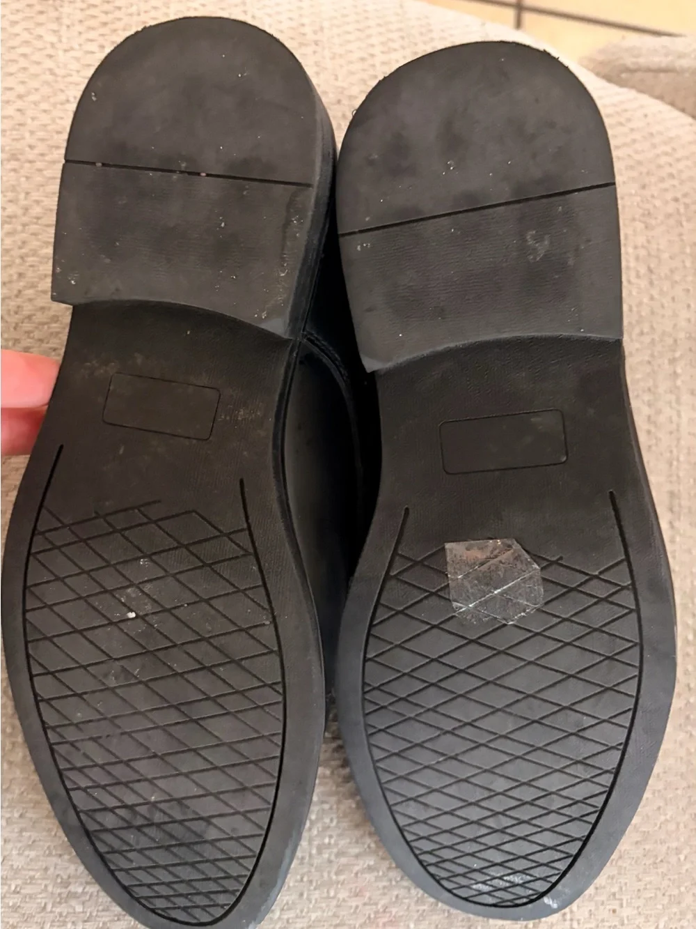Boys Black Leather Lace-Up Dress Shoes